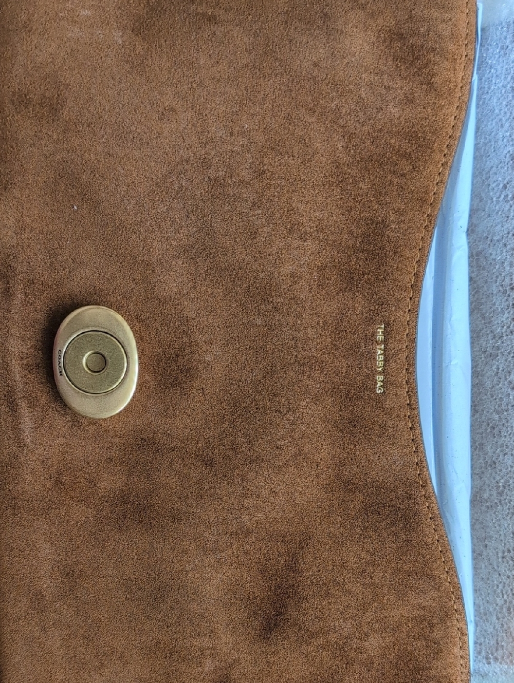 Coach Tabby Small Suede Warn Brown Crossbody/Shoulder Bag - Picture 5 of 6